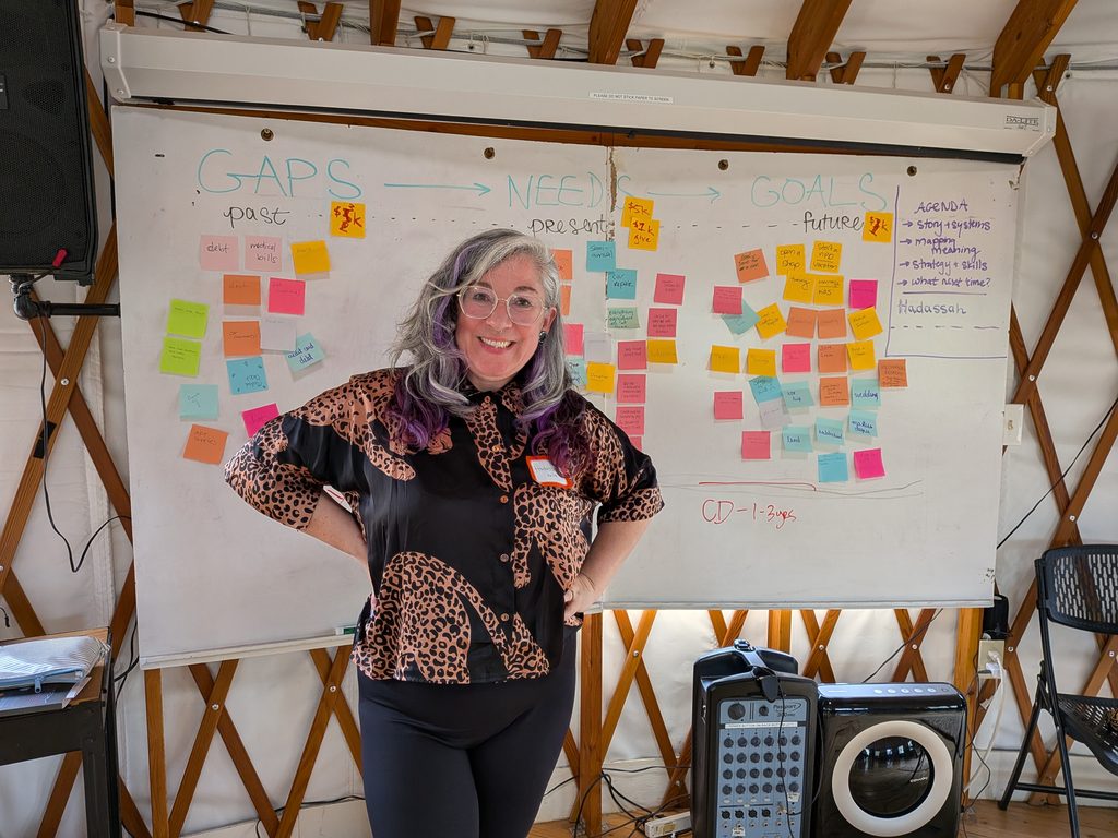 Hadassah at a foundation cohort retreat in 2025